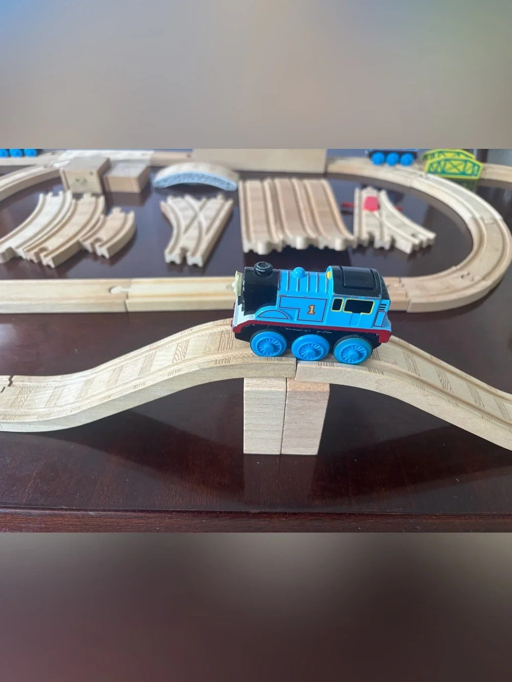 Thomas & Friends Wooden Railway Train Set Lot 45 Pieces Tunnel & Bridges